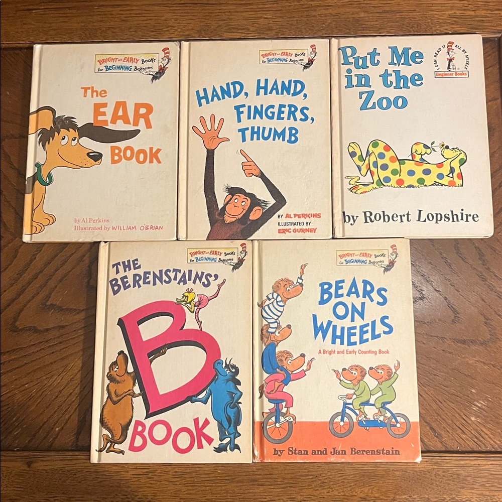 Dr. Seuss kids books | set of 5 vintage hardcover books | 1960’s 1970’s